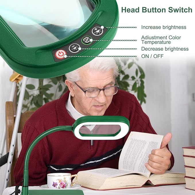 Veemagni 10X Rectangle Magnifying Glass - Image 4