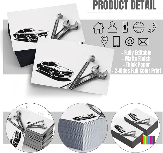 Custom Business Cards Double-Sided Personalized Stationery | Professional - Image 2