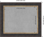 Amanti Art Black Framed Magnetic Board 21x25 Small Vision Board - Image 3