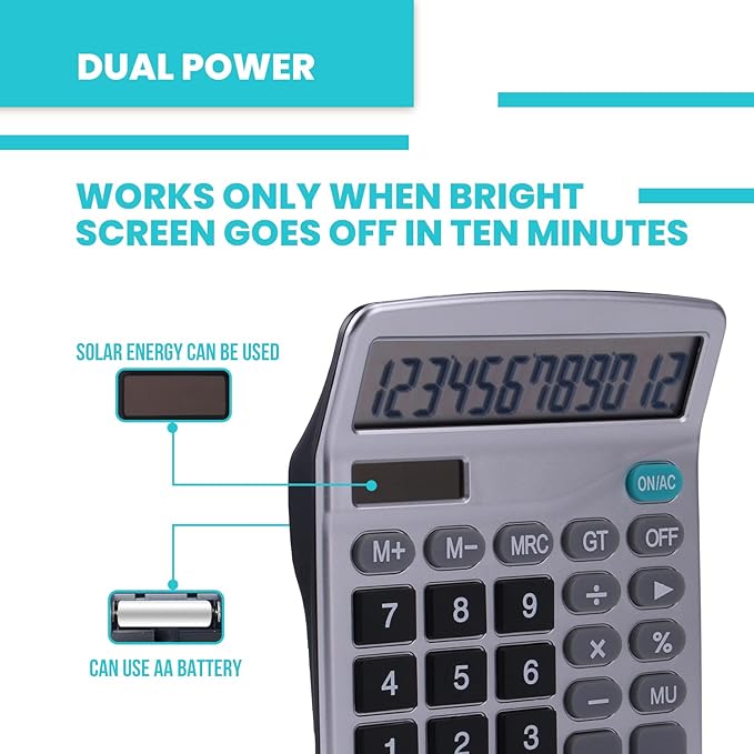 LICHAMP Desk Calculators with Big Buttons and Large Display, Office Desktop - Image 4