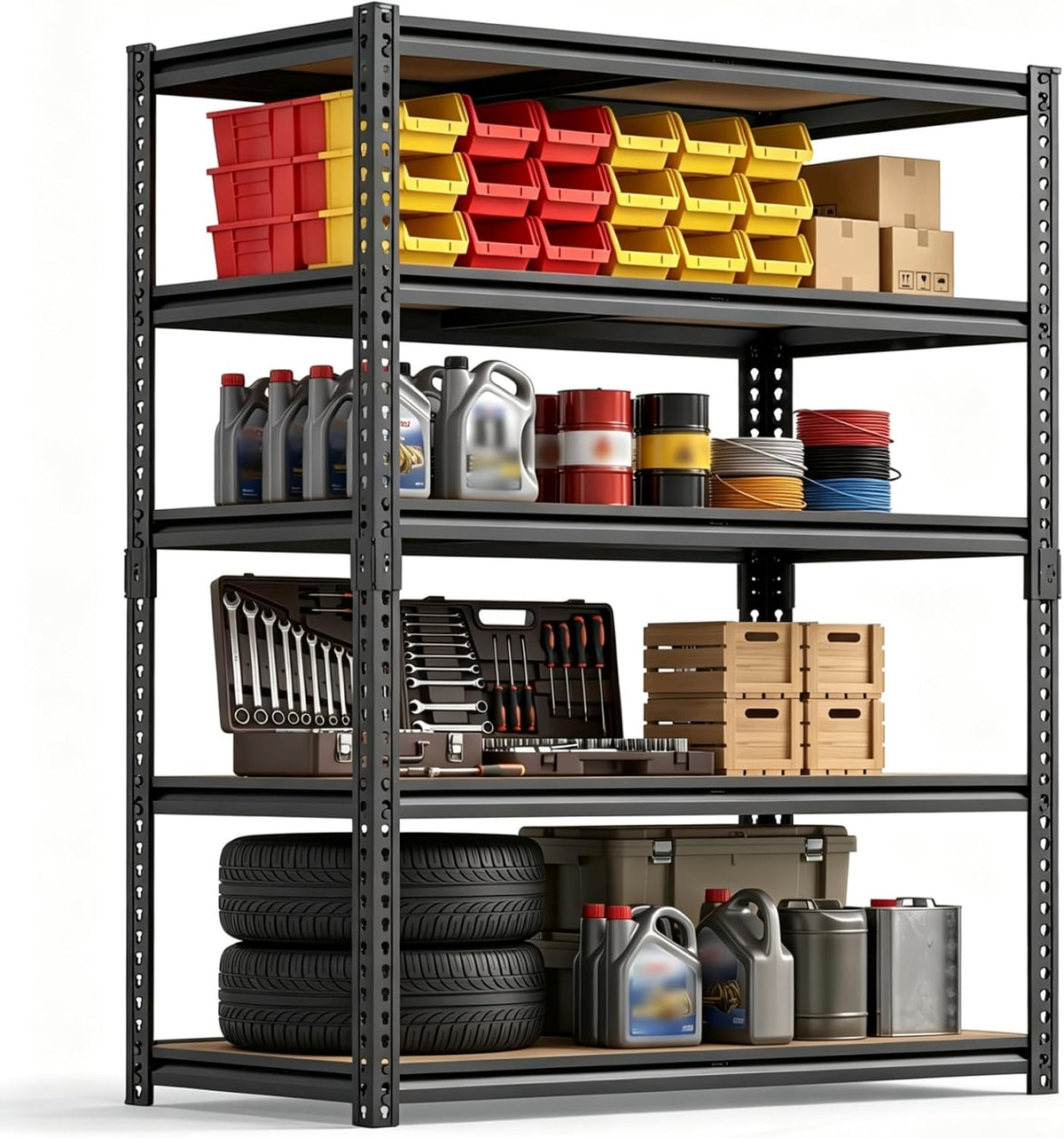 garage shelving units shelves for garage storage shelf, front angle view