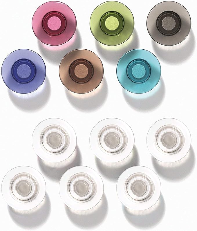 Quartet Strong Magnets, Glass Whiteboard, Dry Erase Board, 12 Pack by Quartet