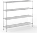 Regal Altair 18" Deep x 72" Wide x 64" Height Wire Shelving Kit | 4-Tier | NSF by Regal+Altair