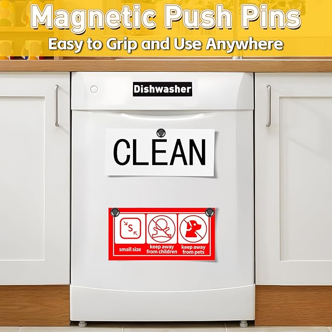 16 Pcs Fridge Magnets, Small Strong Magnetic Push Pins, Kitchen Decor and - Image 6