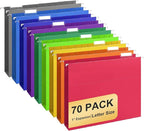 Hanging File Folders, 70 Pack Letter Size Hanging File folders by YOPCDJ
