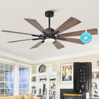 60 inch ceiling fan with light and remote, main product view