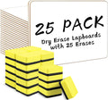 Dry Erase Lapboards, HERKKA 25 Pack Double Sided Small Dry Erase Whiteboards 9