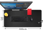 CENNBIE Leather Desk Mat Pad Blotter Protector, Extra Large Desk pad, Laptop - Image 2