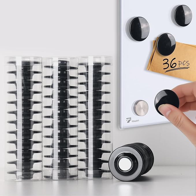 36 Pcs TOWON Strong Magnets for Glass Whiteboard, Dry Erase Board Magnets by TOWON