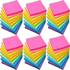 48 Pack 2400 Sheets Sticky Notes 3x3, 8 Colors Sticky Note Pads, Colored Sticky by Beieverluck