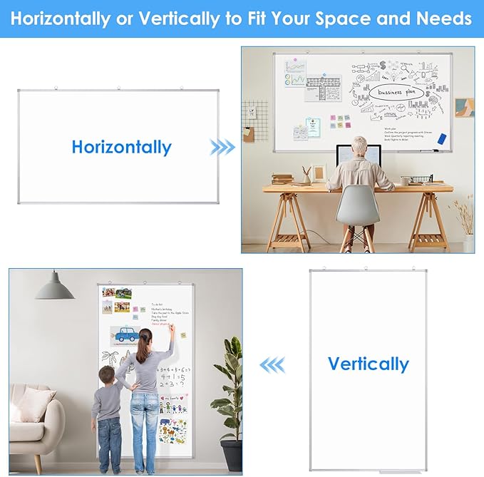 Dry Erase Board 72 x 40 Inch, Large Magnetic White Board - Image 4