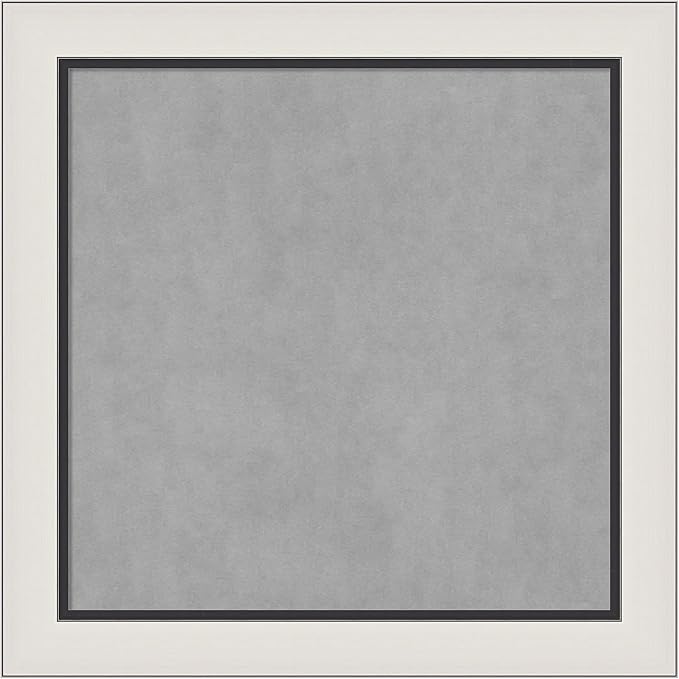 Amanti Art Silver Framed Magnetic Board 30x30 Medium Vision Board by AmantiArt
