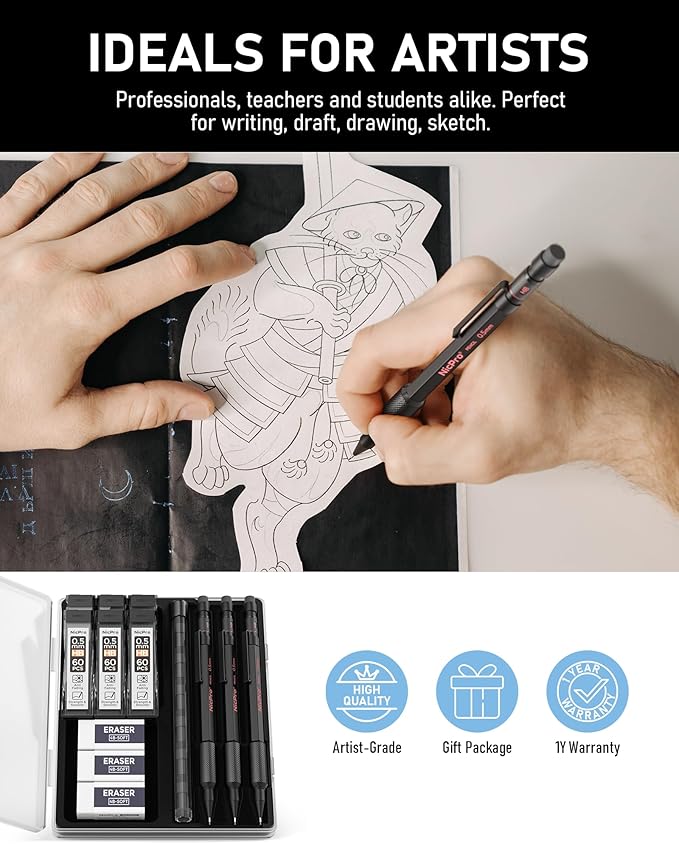 Nicpro 0.5 mm Mechanical Pencil Set - Image 7