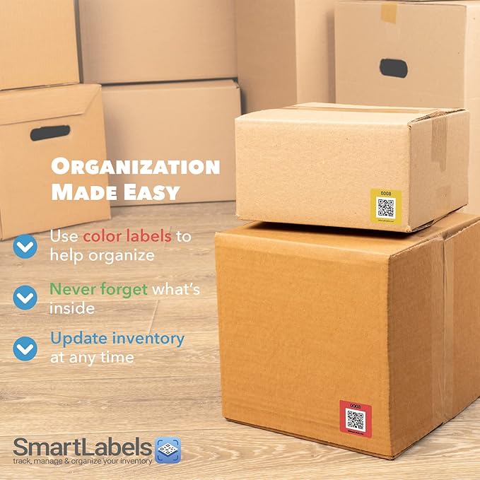 Smart Labels QR Code Stickers Pack of 48 Made in USA - Image 5