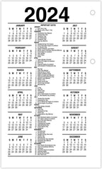 AT-A-GLANCE 2023 Daily Desk Calendar Refill, 3-1/2" x 6", Loose Leaf (E71750)