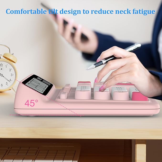 Desktop Calculator with Extra Large 5-Inch LCD Display, 12-Digit Two Way Power - Image 3