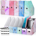 PerKoop 12 Pcs Magazine File Holder Foldable Decorative Cardboard File Folders by PerKoop