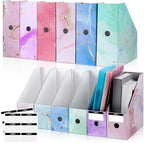 PerKoop 12 Pcs Magazine File Holder Foldable Decorative Cardboard File Folders by PerKoop