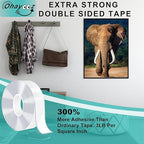 Ohayooz® Extra Strong Double Sided Tape Heavy Duty Removable 10FT, Photo Deco - Image 2