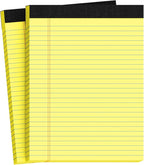 Legal Pads 8.5 X11, Narrow Ruled Notepads, 2 Pack, 50 Sheet/Pad, Tear Off by Glyanlee