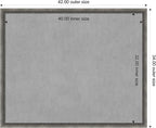 Amanti Art Grey Framed Magnetic Board 34x42 X-Large Vision Board - Image 4