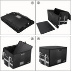ENGPOW File Box with Lock, Fireproof Document Box with Zipper＆Pockets, - Image 7
