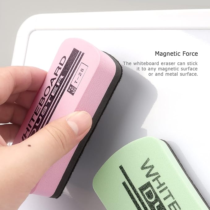 Tamaki 6 Pack Dry Erasers for White Board Magnetic Whiteboard Eraser, Pastel - Image 5
