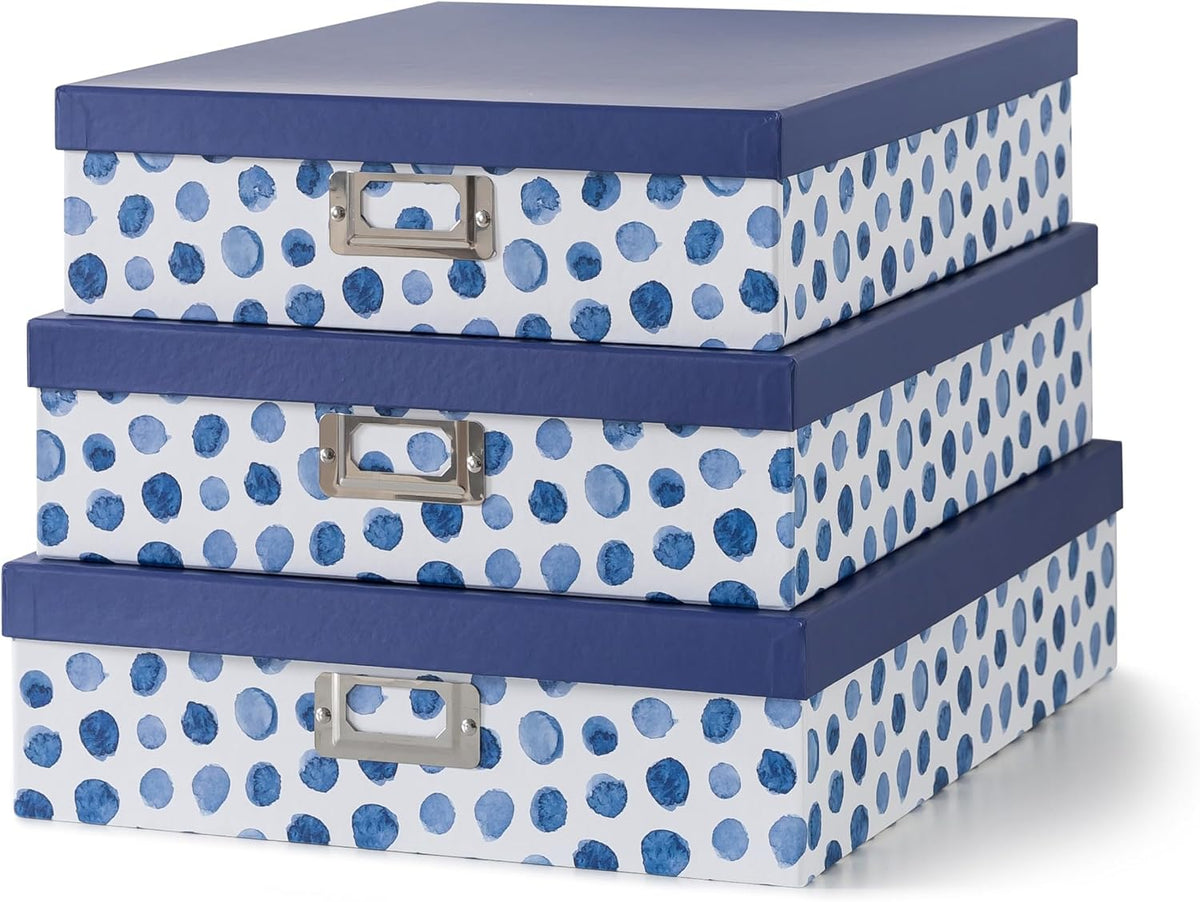 Soul & Lane Blue Spots Decorative Storage Boxes