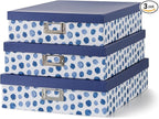 Soul & Lane Blue Spots Decorative Storage Boxes by SoulLane