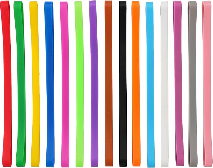 Rubber Bands Silicone 15 Pcs 5.5inch Elastic Bands - Image 4