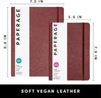 PAPERAGE Softcover Lined Journal Notebook, 176 Pages, Large B5 College Ruled - Image 2