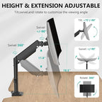 WALI Single Monitor Arm Desk Mount - Image 2