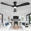 depuley 52-inch ceiling fans with lights: black 3, main product view