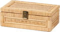 rattan box with lid decorative natural handmade boho, main product view
