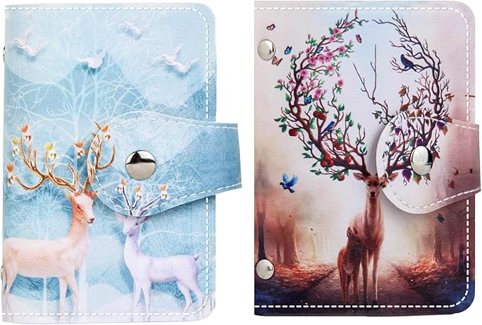 PRIVILLA 2 Pcs Credit Card Holder and business card holder，Sd Card Holder Each by PRIVILLA