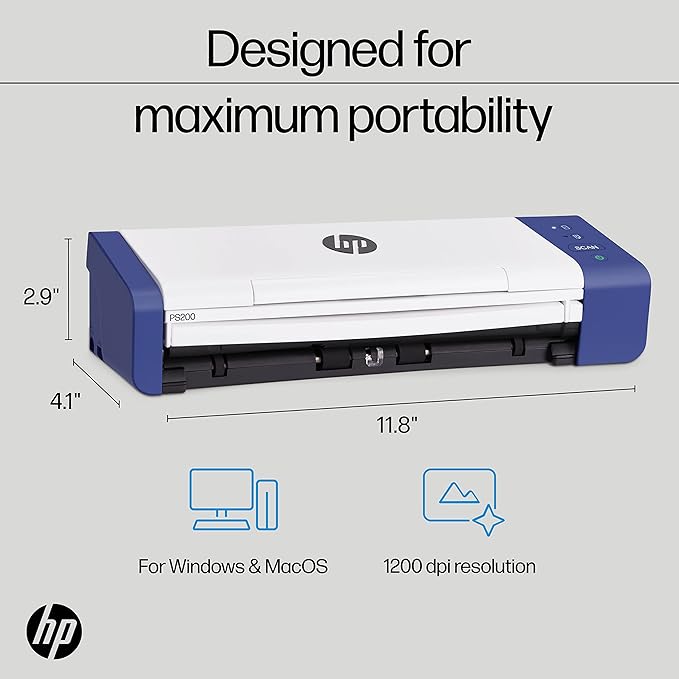 HP Compact Desktop Duplex USB Mobile Document & Photo Scanner - Image 3