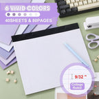 Lincia 6 Pcs 11" x 9.5" Legal Pads College Ruled Notepad Landscape Notebook - Image 3