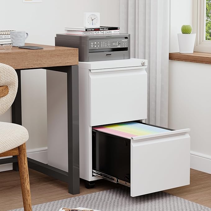 BYNSOE 2 Drawers File Cabinet - Image 5