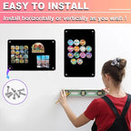 4 Pack Black Magnetic Board, 17.5" x 11.4" Magnet Bulletin Board to Display - Image 3