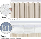 Cbsroro Room Divider Blackout Curtain Track Curtains Wall Dividers Panels Screen - Image 5