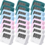 Weewooday 24 Pcs Digital Kitchen Timer Magnetic Timer Bulk On/Off Switch Minute by Weewooday