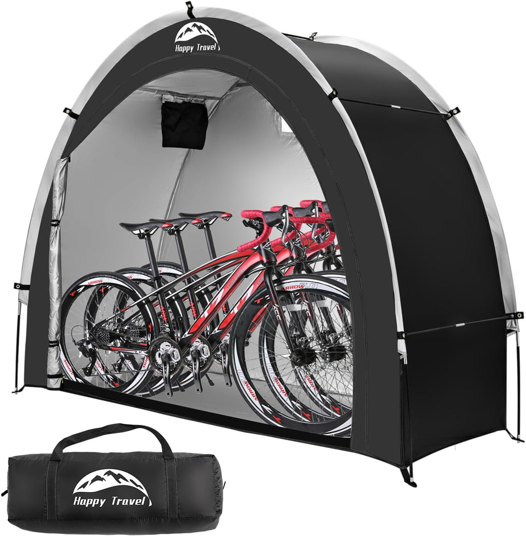 happy travel bike storage shed tent, outdoor portable, main product view