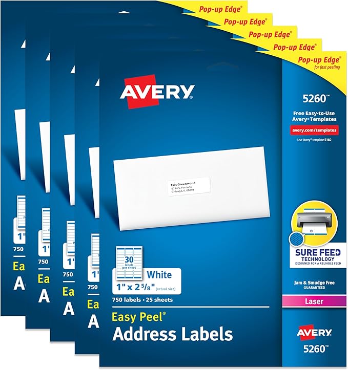 Avery Easy Peel Printable Address Labels by Avery