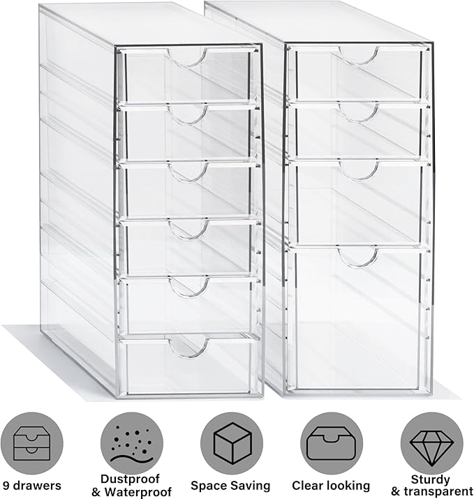 Prsildan Acrylic Drawer Makeup Organizer - Image 5