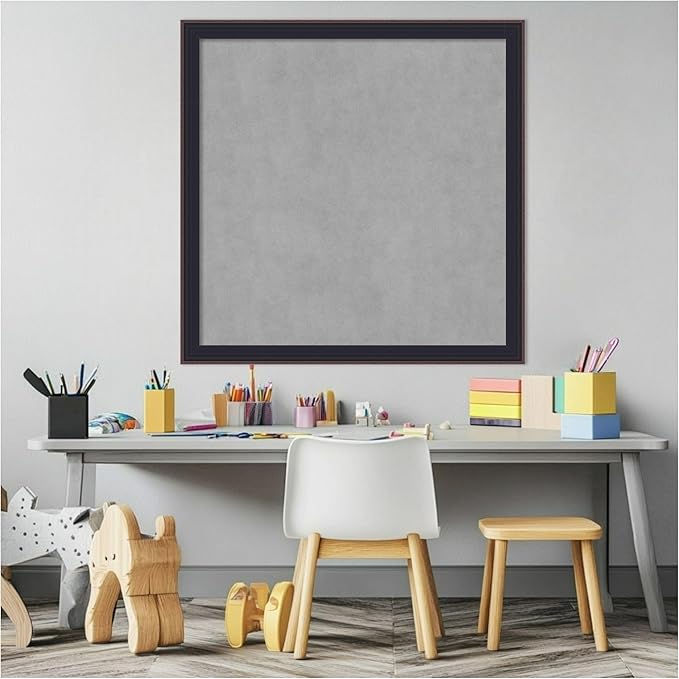 Amanti Art Black Framed Magnetic Board 27x27 Medium Vision Board - Image 5