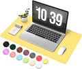Desk Pad Protector, Leather & Suede Desk Mat, Non-Slip Desk Pad Mat, Large by BLESWIN