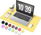 Desk Pad Protector, Leather & Suede Desk Mat, Non-Slip Desk Pad Mat, Large by BLESWIN