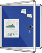 Mifuro 28"x26" Enclosed Bulletin Board, Lockable Weather-Resistant Aluminum by MifuroOfficeProduct