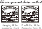 Custom Farmhouse Metal Sign | Personalized Last Name & Established Date Farm - Image 2