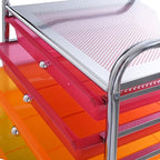 Giantex 10 Drawer Rolling Storage Cart Scrapbook Paper Office School Organizer - Image 9